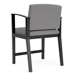Mason Street Wood Oversize Hip Chair in Premium Upholstery