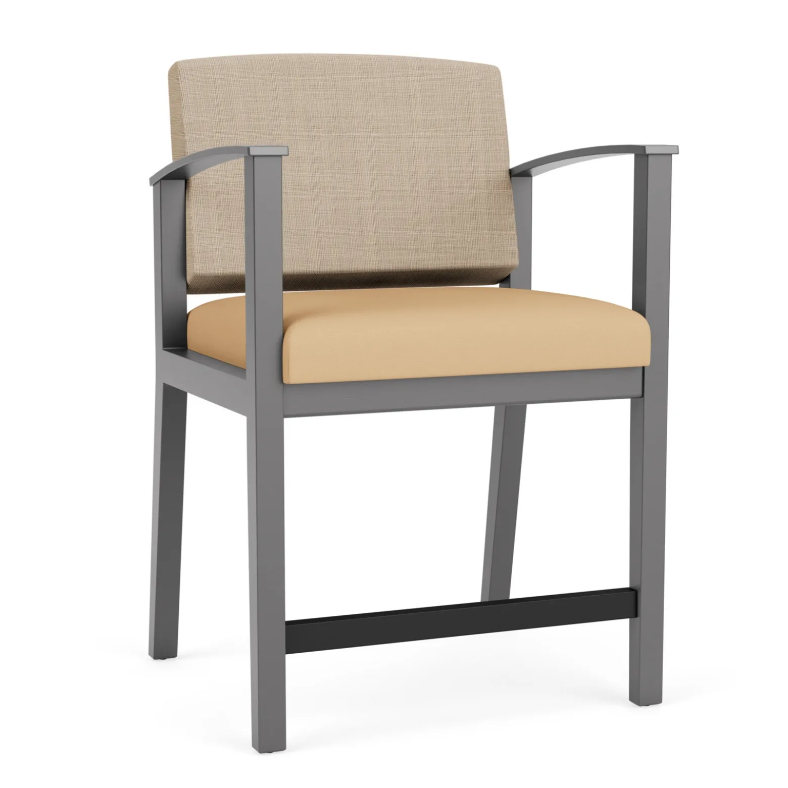 Mason Street Wood Oversize Hip Chair in Premium Upholstery