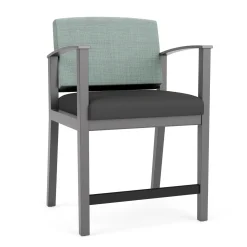 Mason Street Wood Oversize Hip Chair in Premium Upholstery