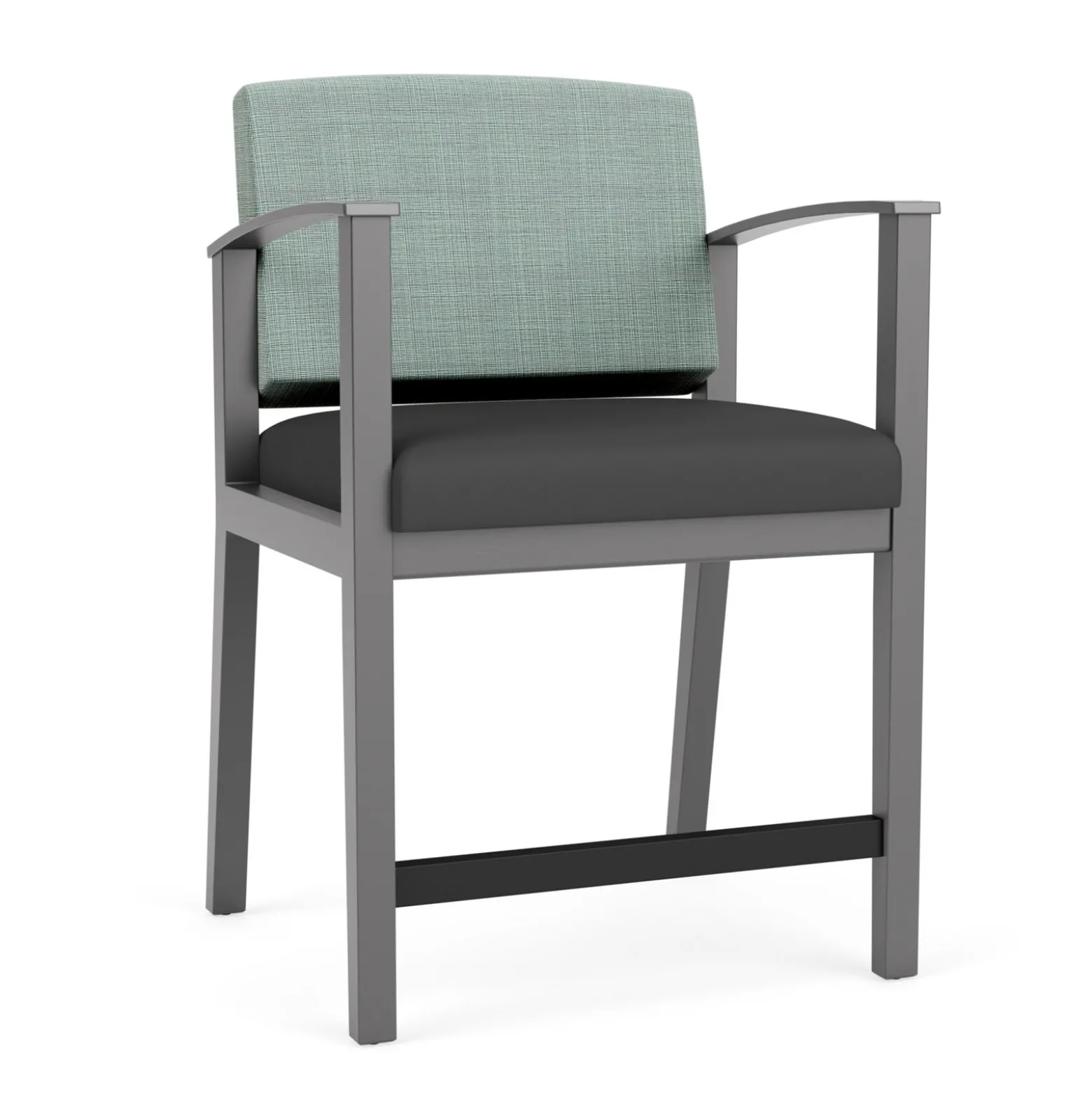 Mason Street Wood Oversize Hip Chair in Premium Upholstery