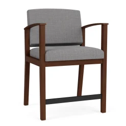 Mason Street Wood Oversize Hip Chair in Premium Upholstery