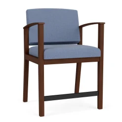 Mason Street Wood Oversize Hip Chair in Premium Upholstery
