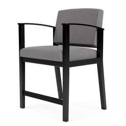 Mason Street Wood Oversize Hip Chair in Premium Upholstery