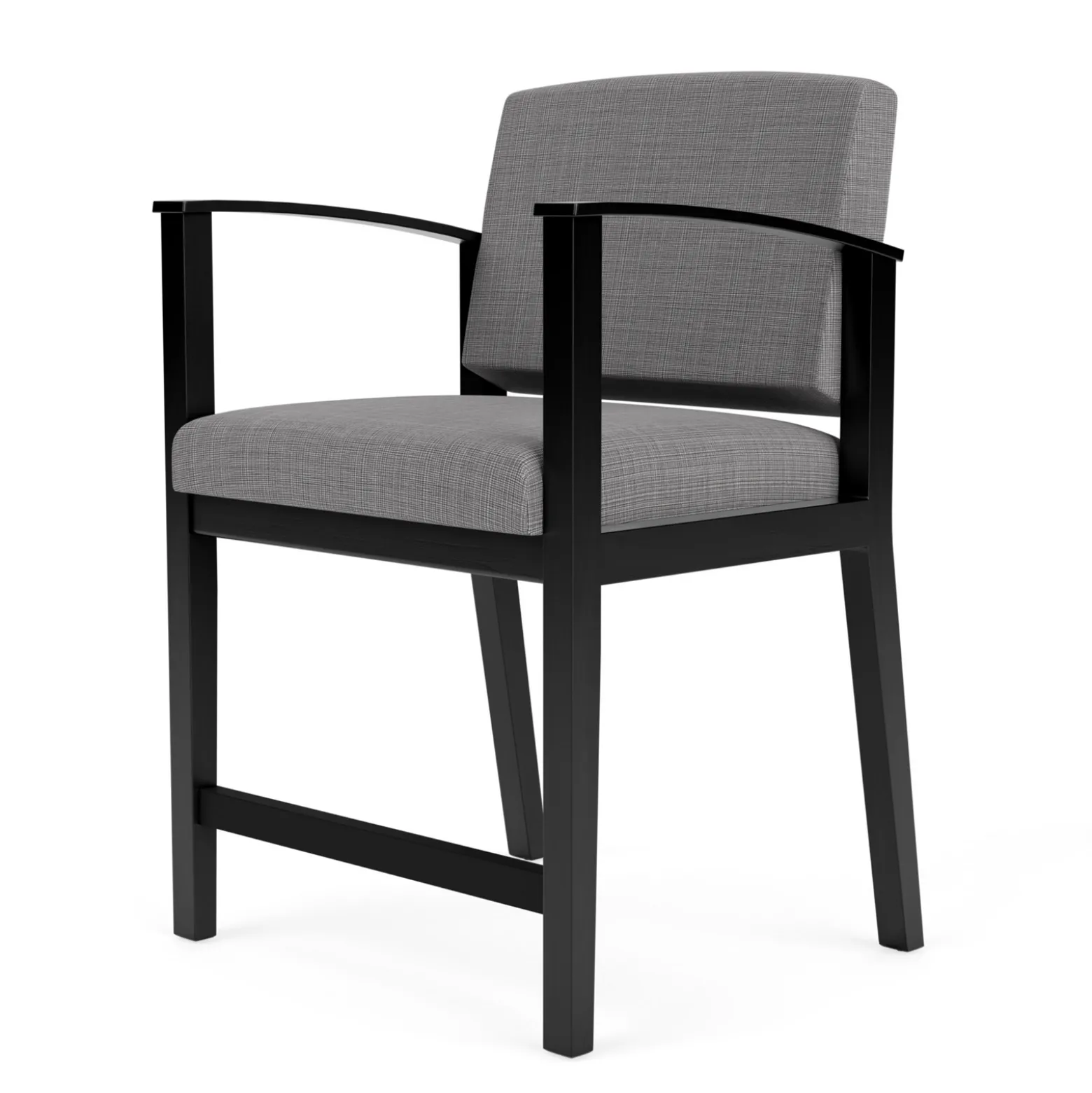Mason Street Wood Oversize Hip Chair in Premium Upholstery
