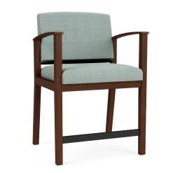 Mason Street Wood Oversize Hip Chair in Premium Upholstery