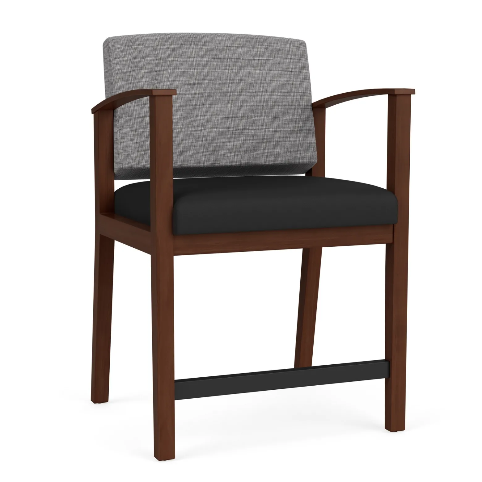 Mason Street Wood Oversize Hip Chair in Premium Upholstery