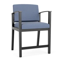 Mason Street Wood Oversize Hip Chair in Premium Upholstery