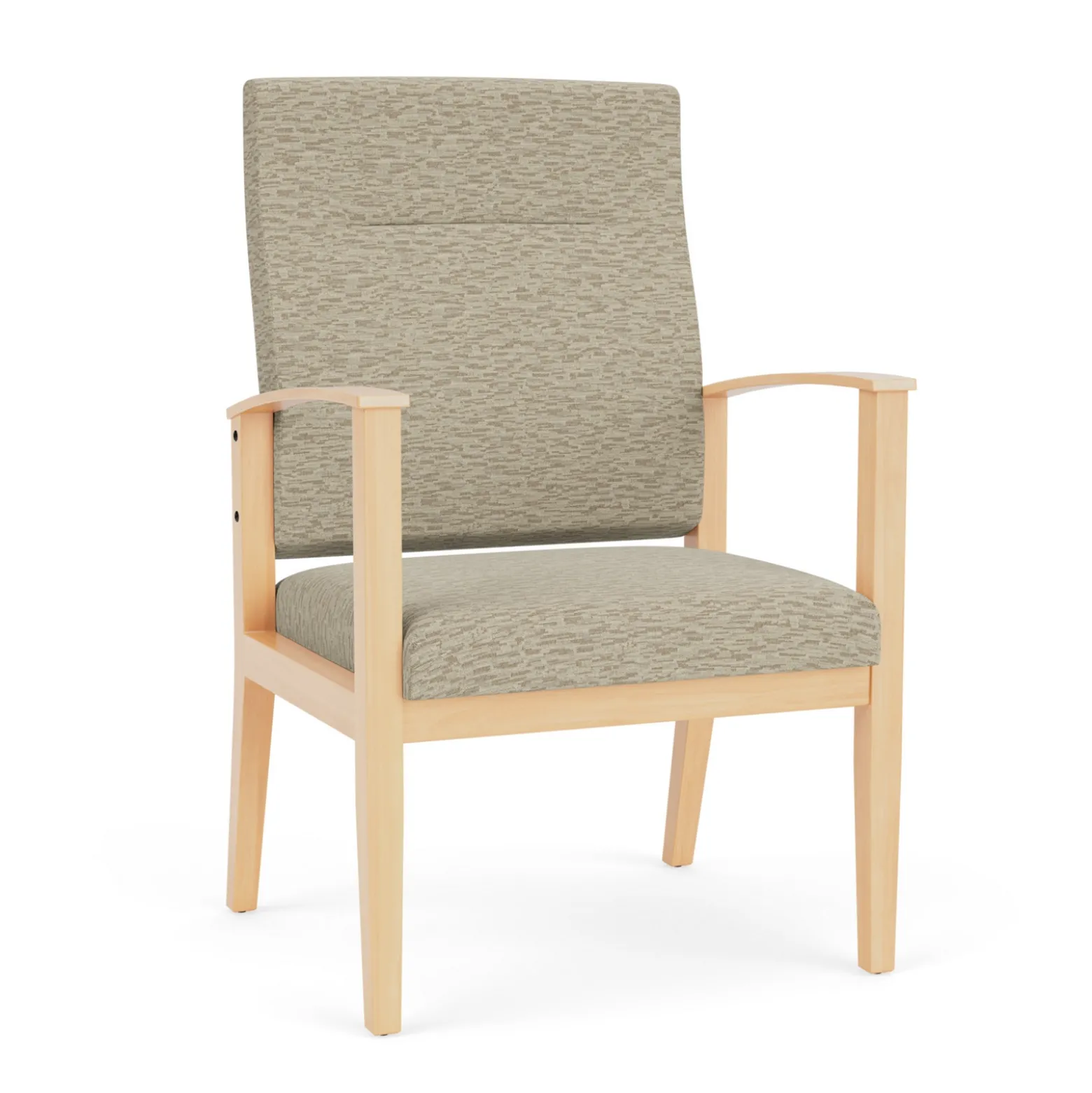 Mason Street Wood Oversize Patient Chair in Standard Upholstery