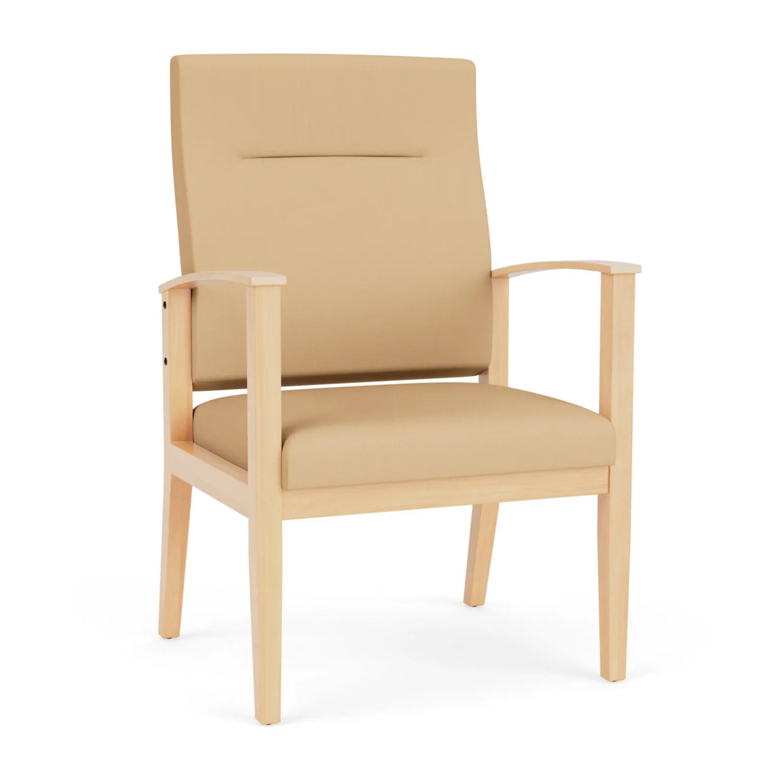 Mason Street Wood Oversize Patient Chair in Standard Upholstery