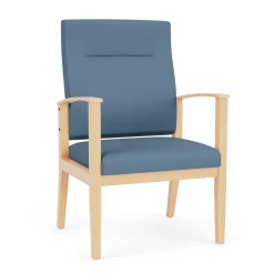 Mason Street Wood Oversize Patient Chair in Standard Upholstery