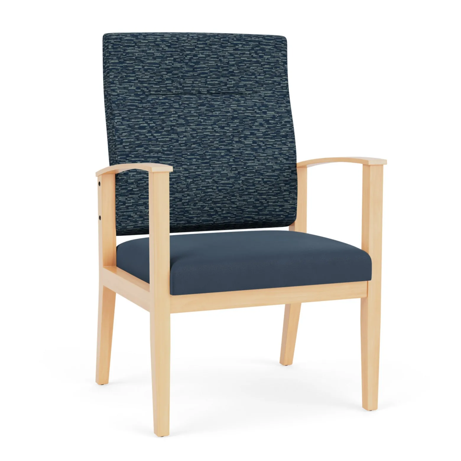 Mason Street Wood Oversize Patient Chair in Standard Upholstery
