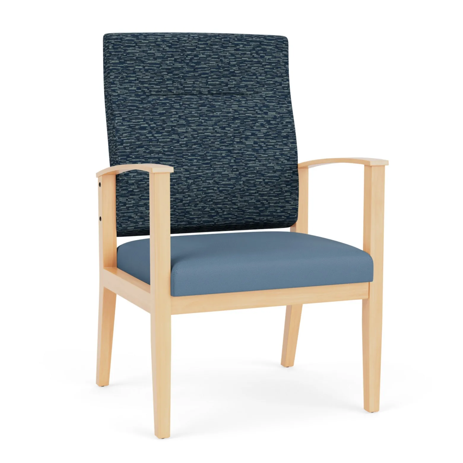 Mason Street Wood Oversize Patient Chair in Standard Upholstery