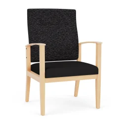 Mason Street Wood Oversize Patient Chair in Standard Upholstery