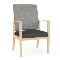Mason Street Wood Oversize Patient Chair in Standard Upholstery