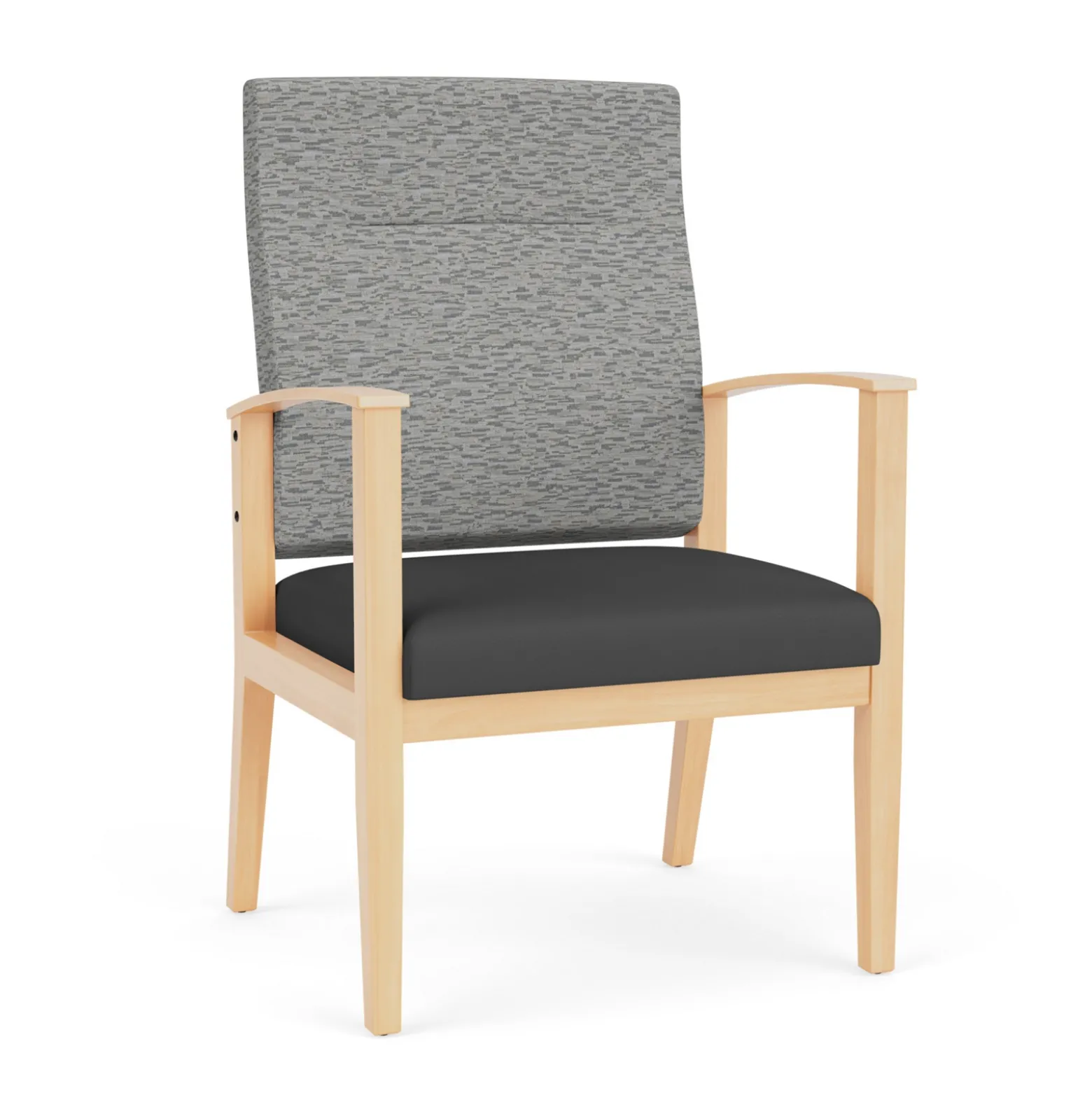 Mason Street Wood Oversize Patient Chair in Standard Upholstery