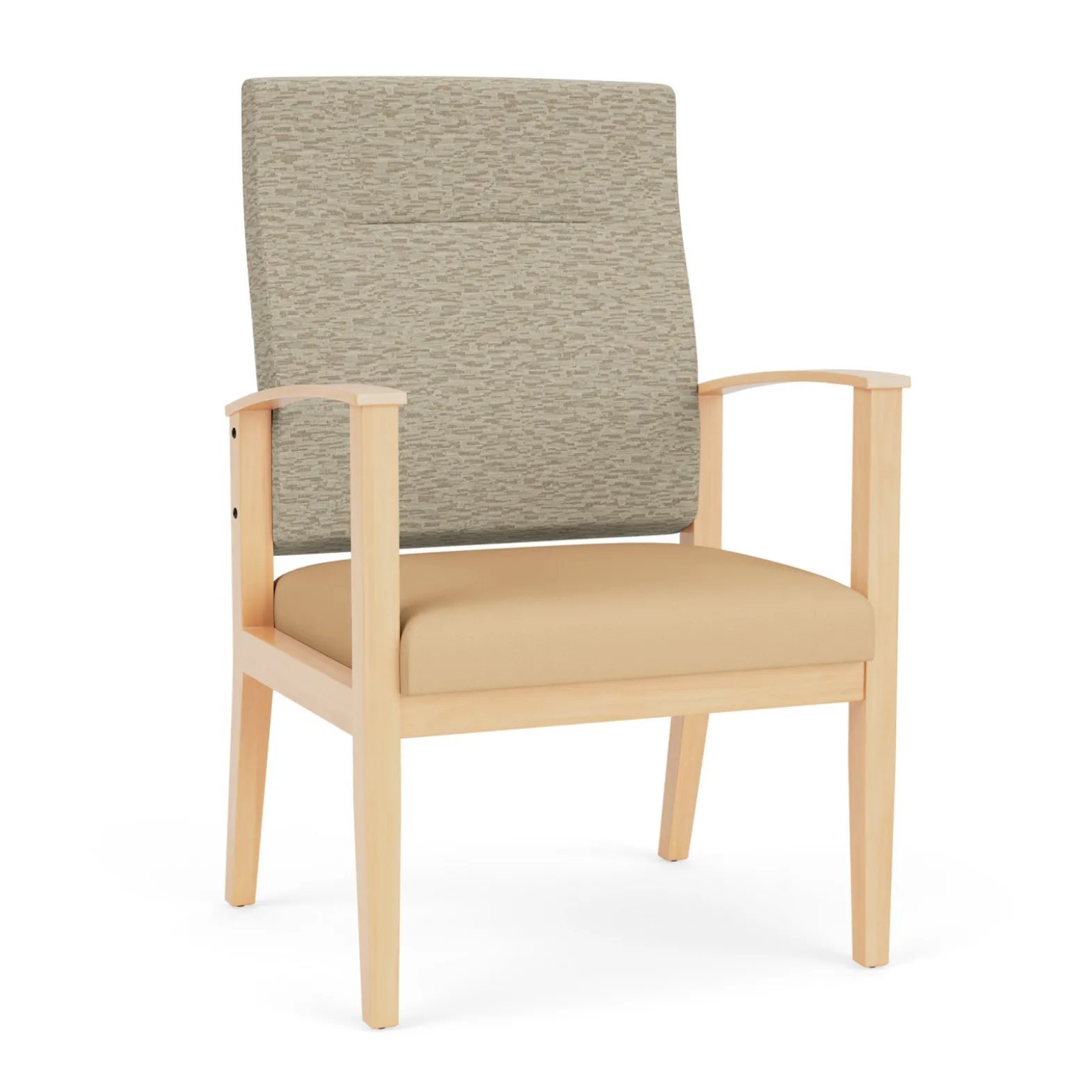 Mason Street Wood Oversize Patient Chair in Standard Upholstery