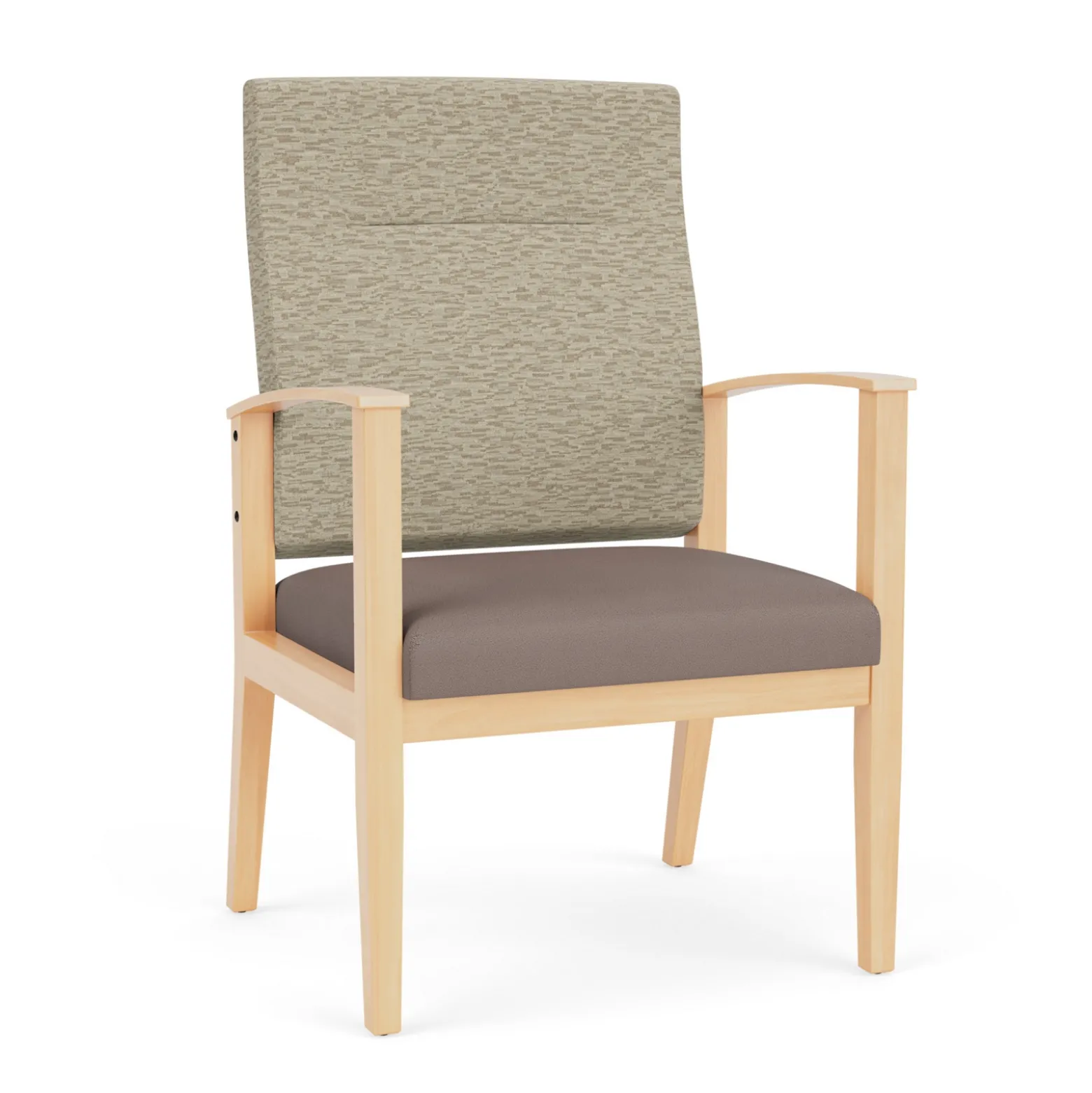 Mason Street Wood Oversize Patient Chair in Standard Upholstery