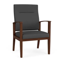 Mason Street Wood Oversize Patient Chair in Standard Upholstery