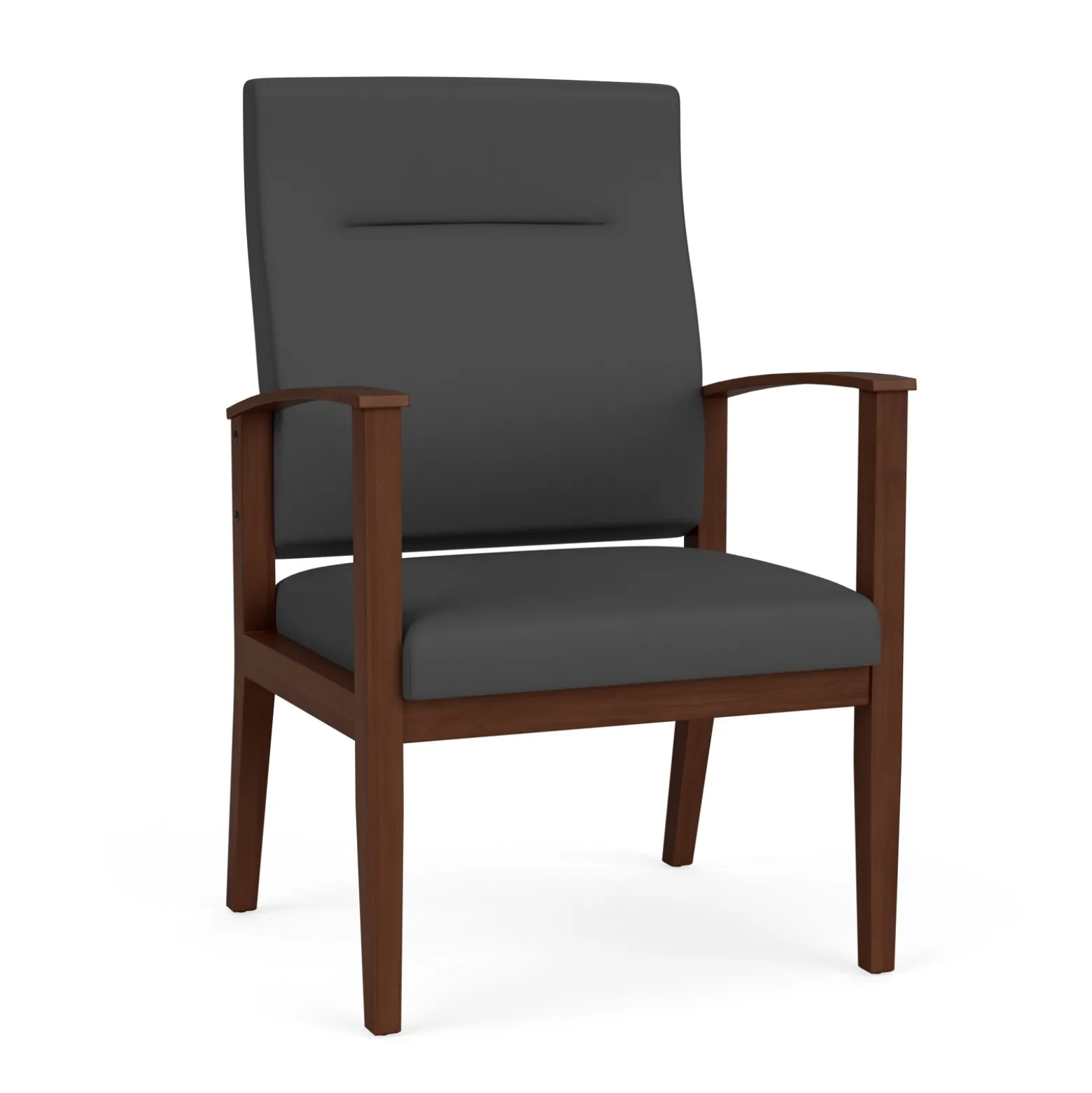 Mason Street Wood Oversize Patient Chair in Standard Upholstery