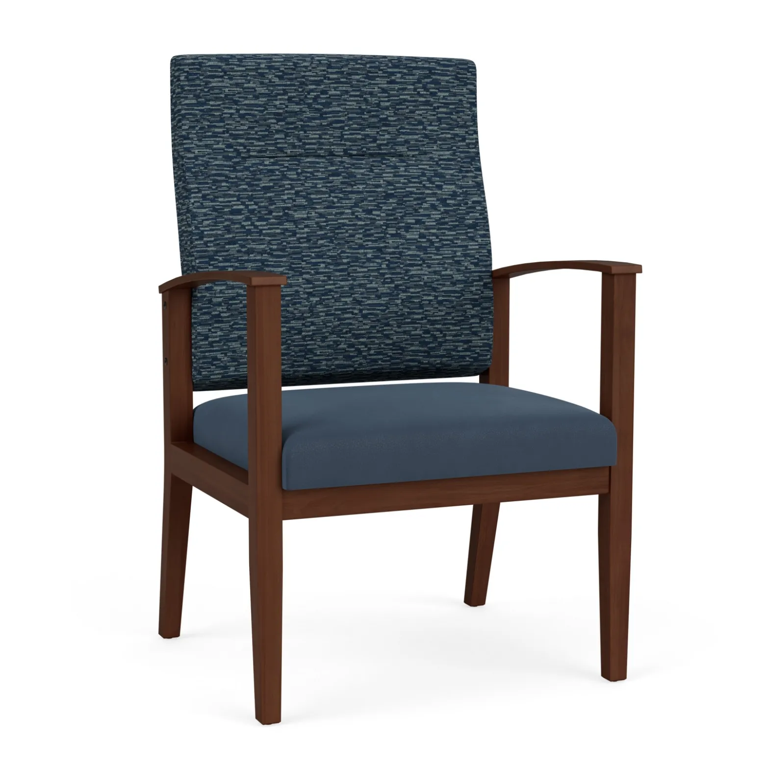 Mason Street Wood Oversize Patient Chair in Standard Upholstery