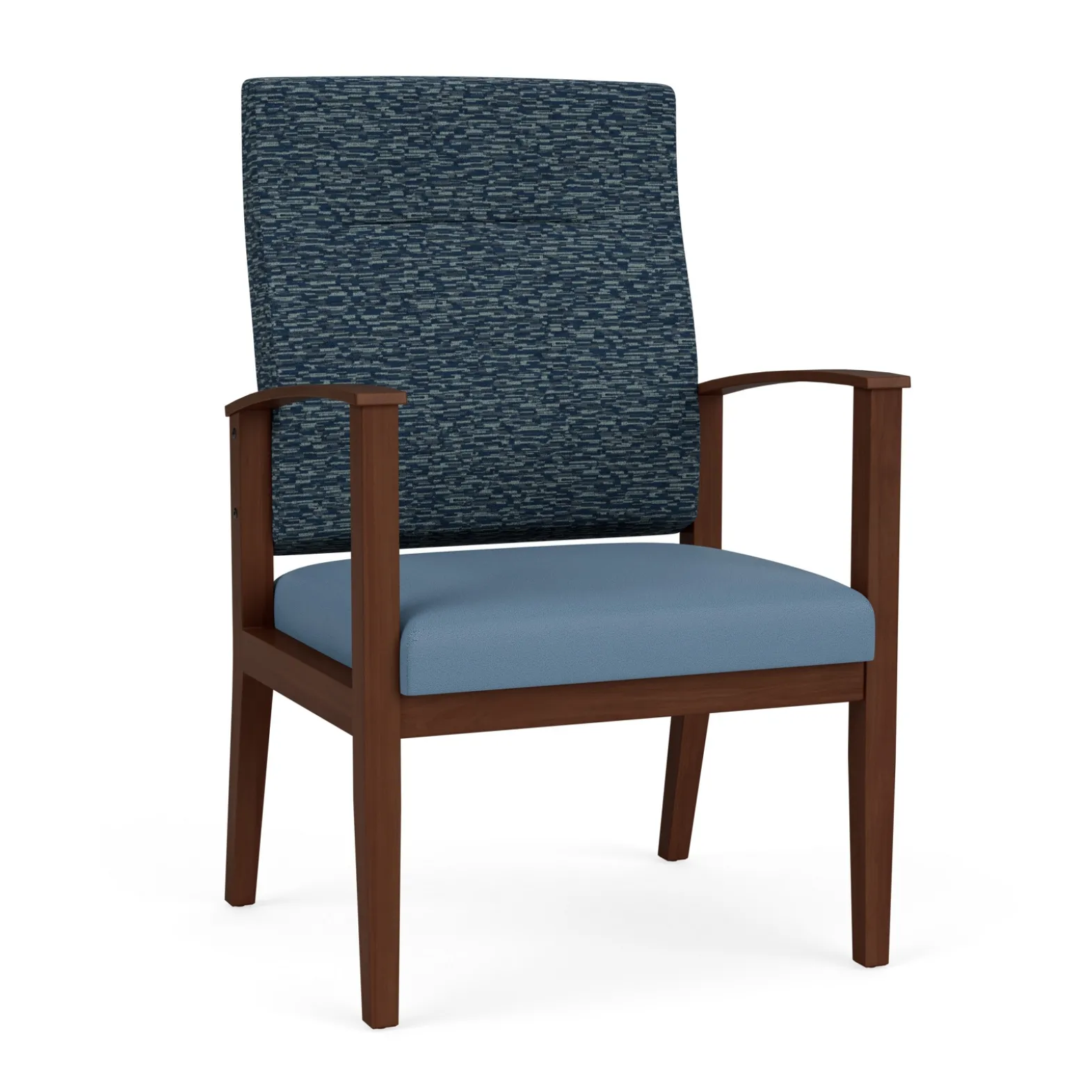 Mason Street Wood Oversize Patient Chair in Standard Upholstery