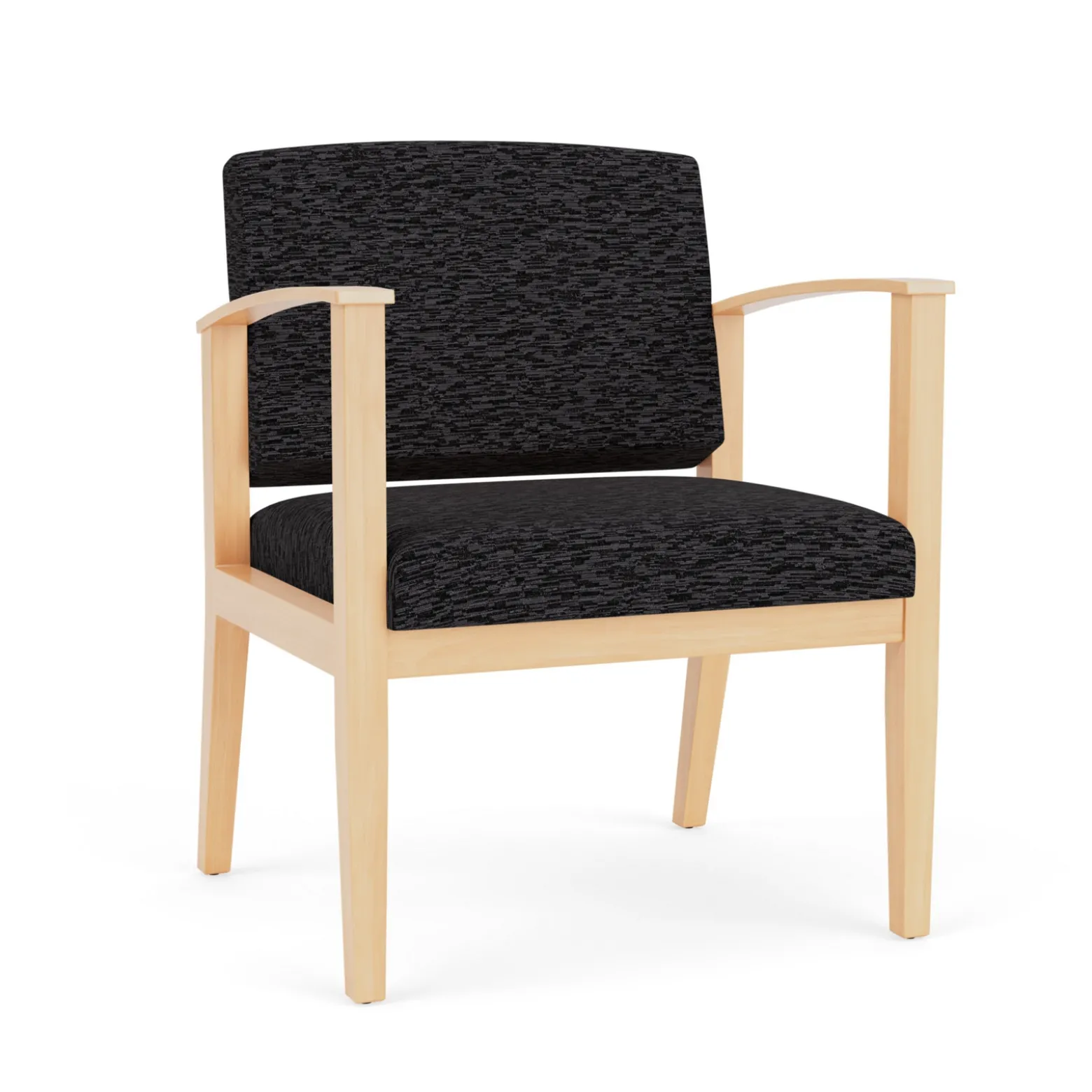 Mason Street Wood Oversized Guest Chair in Standard Upholstery