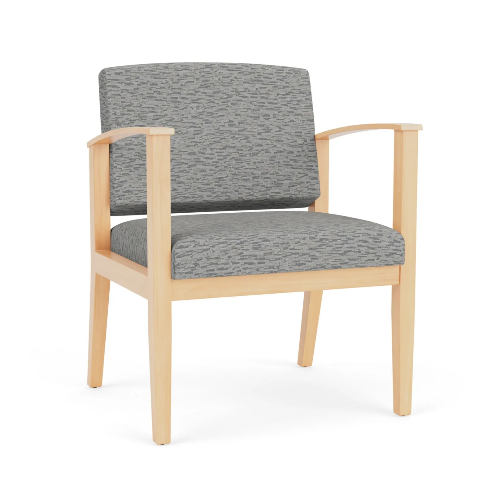 Mason Street Wood Oversized Guest Chair in Standard Upholstery