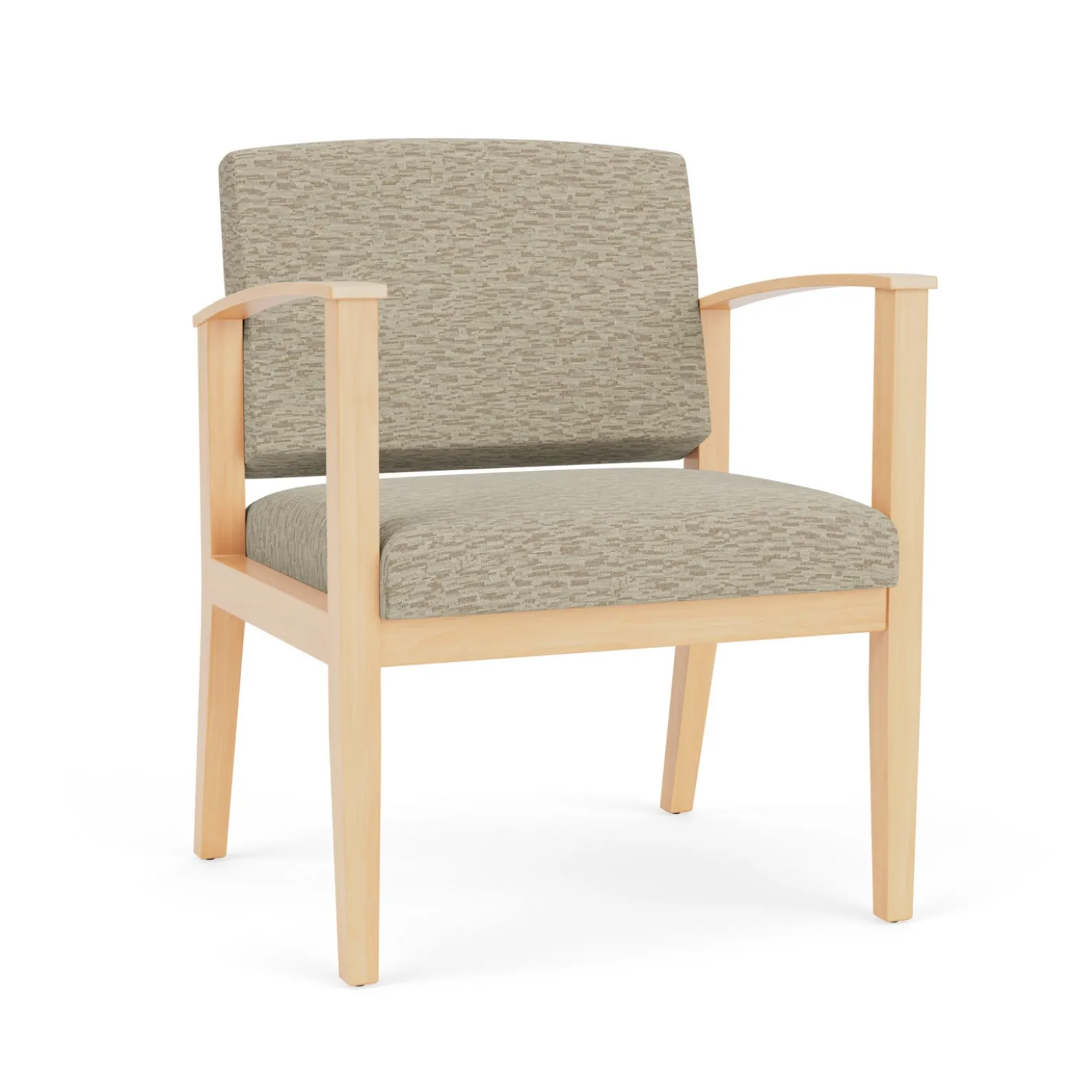 Mason Street Wood Oversized Guest Chair in Standard Upholstery