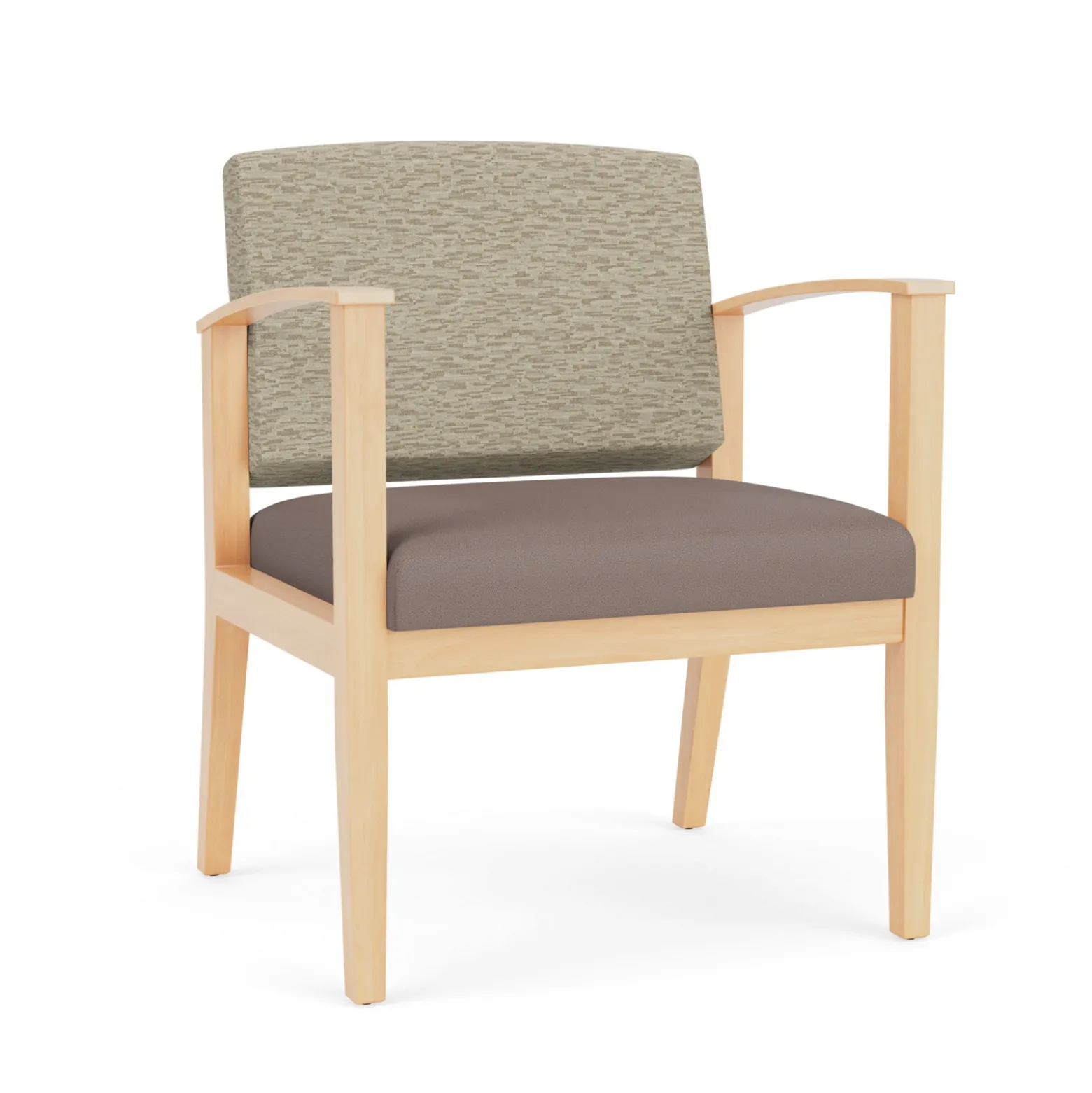 Mason Street Wood Oversized Guest Chair in Standard Upholstery