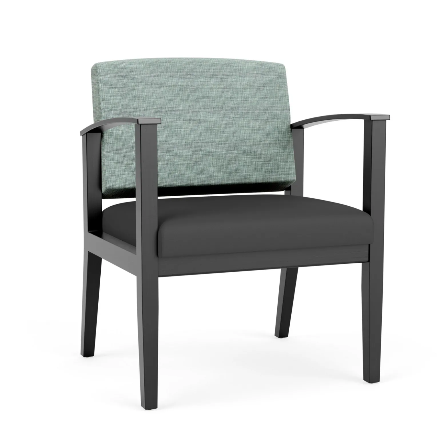 Mason Street Wood Oversized Guest Chair in Premium Upholstery
