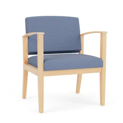 Mason Street Wood Oversized Guest Chair in Premium Upholstery