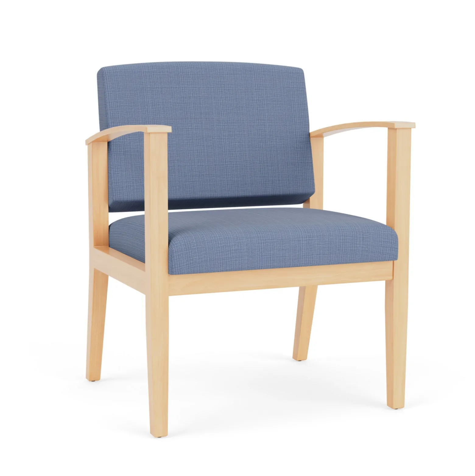 Mason Street Wood Oversized Guest Chair in Premium Upholstery