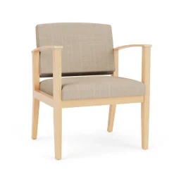 Mason Street Wood Oversized Guest Chair in Premium Upholstery