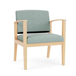 Mason Street Wood Oversized Guest Chair in Premium Upholstery
