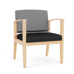Mason Street Wood Oversized Guest Chair in Premium Upholstery