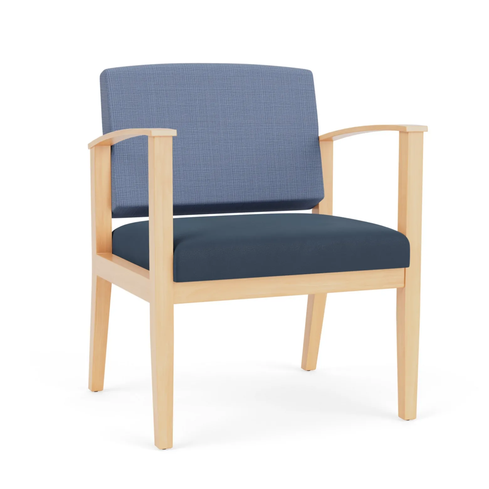 Mason Street Wood Oversized Guest Chair in Premium Upholstery