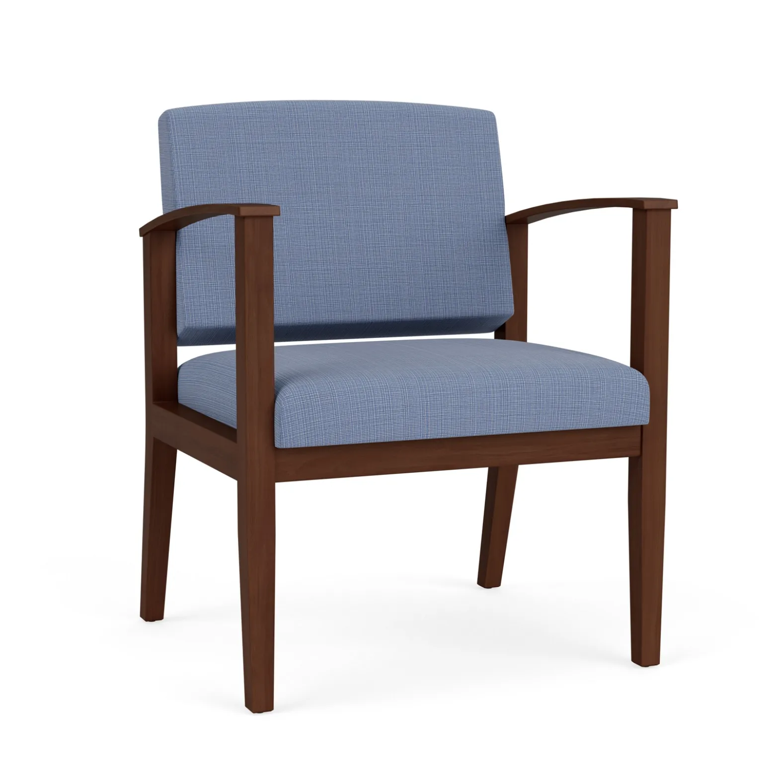 Mason Street Wood Oversized Guest Chair in Premium Upholstery