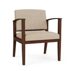 Mason Street Wood Oversized Guest Chair in Premium Upholstery