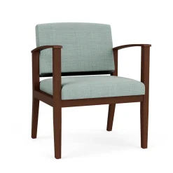 Mason Street Wood Oversized Guest Chair in Premium Upholstery
