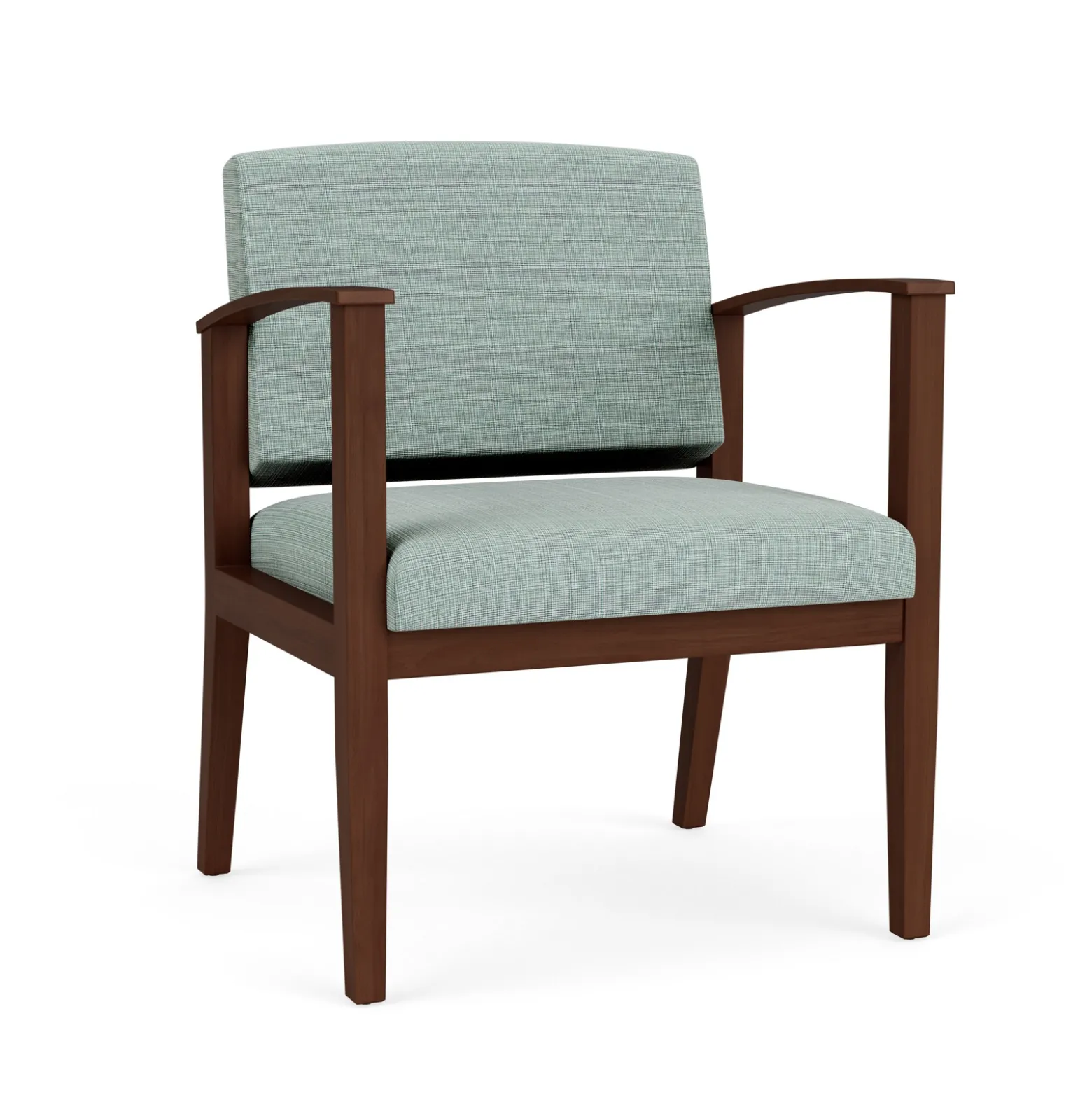 Mason Street Wood Oversized Guest Chair in Premium Upholstery