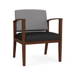 Mason Street Wood Oversized Guest Chair in Premium Upholstery