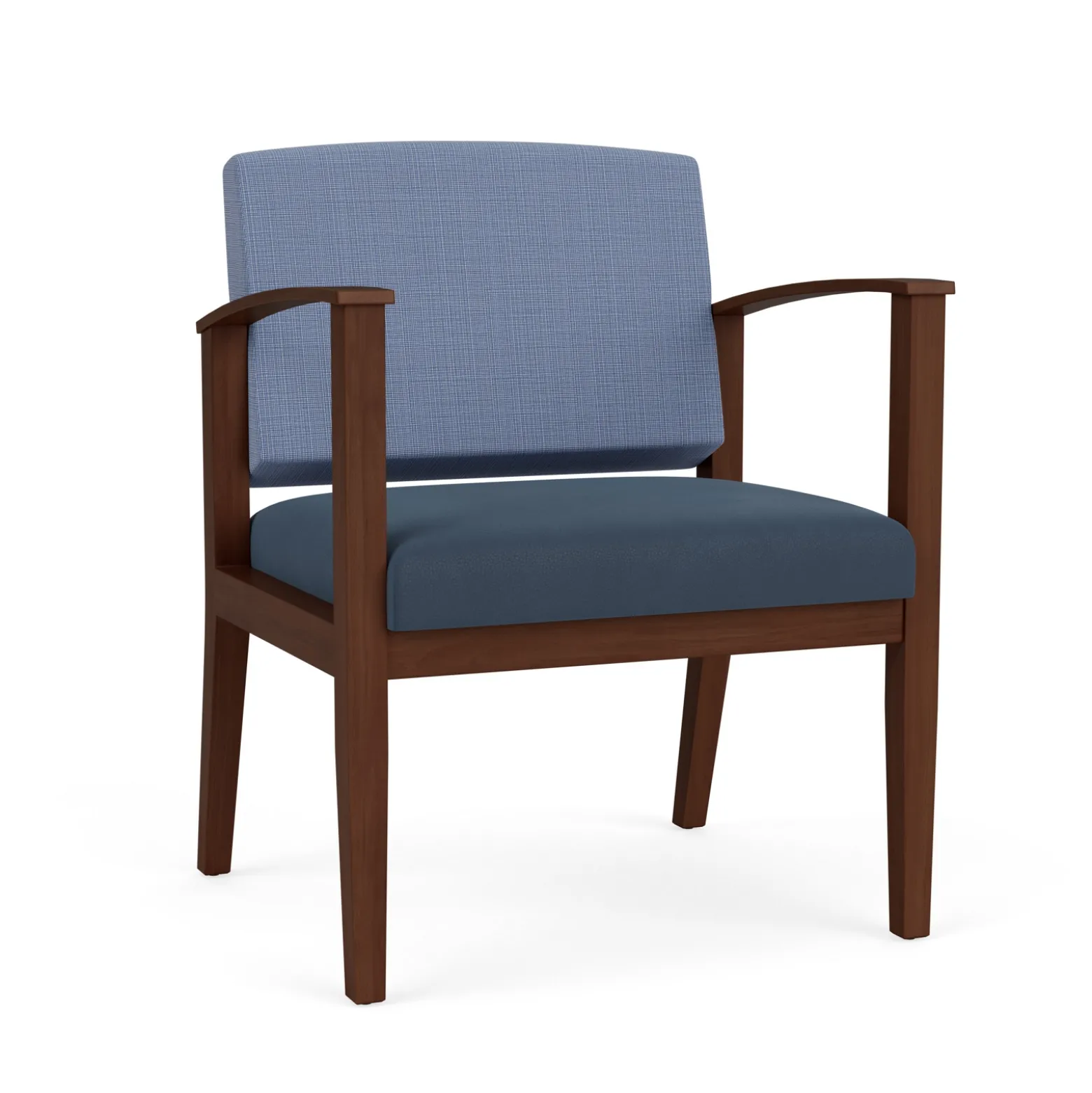 Mason Street Wood Oversized Guest Chair in Premium Upholstery