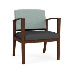 Mason Street Wood Oversized Guest Chair in Premium Upholstery