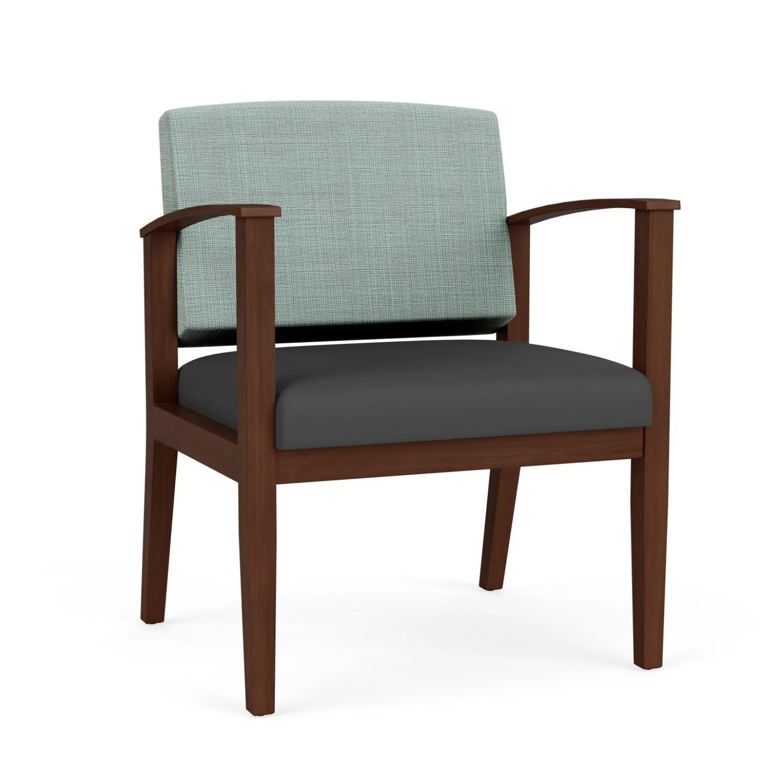 Mason Street Wood Oversized Guest Chair in Premium Upholstery