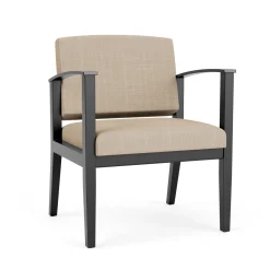 Mason Street Wood Oversized Guest Chair in Premium Upholstery