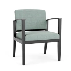 Mason Street Wood Oversized Guest Chair in Premium Upholstery