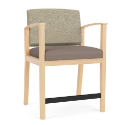 Mason Street Wood Oversized Hip Chair in Standard Upholstery