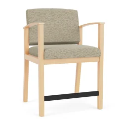 Mason Street Wood Oversized Hip Chair in Standard Upholstery