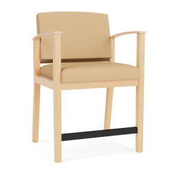 Mason Street Wood Oversized Hip Chair in Standard Upholstery