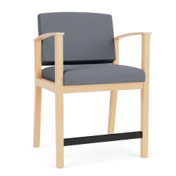 Mason Street Wood Oversized Hip Chair in Standard Upholstery